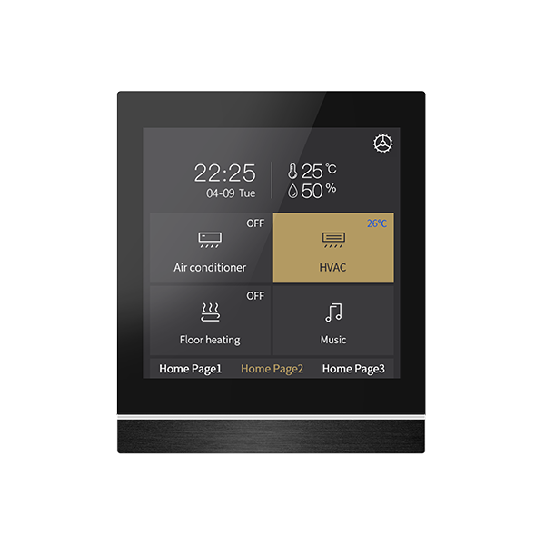 מפסק חכם 4" מגע כולל טרמסטט   V40